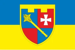 Прапор Регіонального управління Сил ТрО «Захід» ЗСУ. Варіант-01 Прапор Регіонального управління Сил ТрО «Захід» ЗСУ. Варіант-01