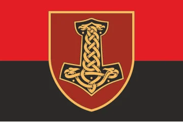 Прапор 1 АДн (артилерійський дивізіон) 67 ОМБр ЗСУ. Варіант-03 Прапор 1 АДн (артилерійський дивізіон) 67 ОМБр ЗСУ. Варіант-03