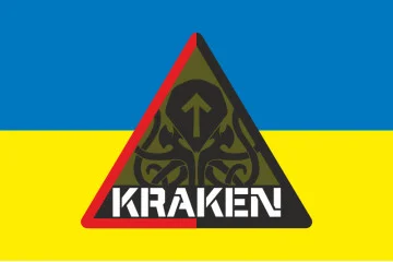 Прапор спецпідрозділу ГУР МОУ «KRAKEN». Варіант-04 Прапор спецпідрозділу ГУР МОУ «KRAKEN». Варіант-04