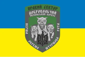Прапор 1 ОШР (перша окрема штурмова рота) ДУК ПС. Варіант-04 Прапор 1 ОШР (перша окрема штурмова рота) ДУК ПС. Варіант-04