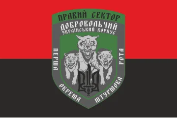 Прапор 1 ОШР (перша окрема штурмова рота) ДУК ПС. Варіант-05 Прапор 1 ОШР (перша окрема штурмова рота) ДУК ПС. Варіант-05