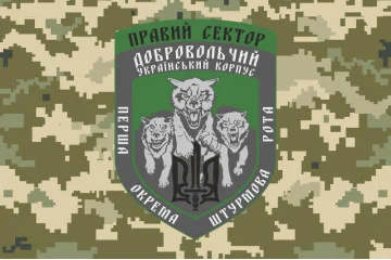 Прапор 1 ОШР (перша окрема штурмова рота) ДУК ПС. Варіант-06 Прапор 1 ОШР (перша окрема штурмова рота) ДУК ПС. Варіант-06