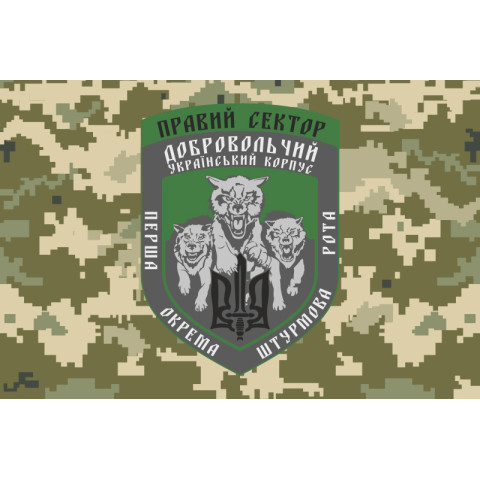 Флаг 1 ОШР (первая отдельная штурмовая рота) ДУК ПС. Вариант-06