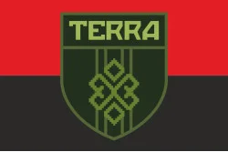 Прапор ОБТрО (окремий батальйон територіальної оборони) TERRA ЗСУ. Варіант-02 Прапор ОБТрО (окремий батальйон територіальної оборони) TERRA ЗСУ. Варіант-02