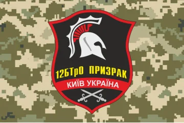 Флаг 12 БТрО (батальон территориальной обороны) «Киев» ВСУ. Вариант-09