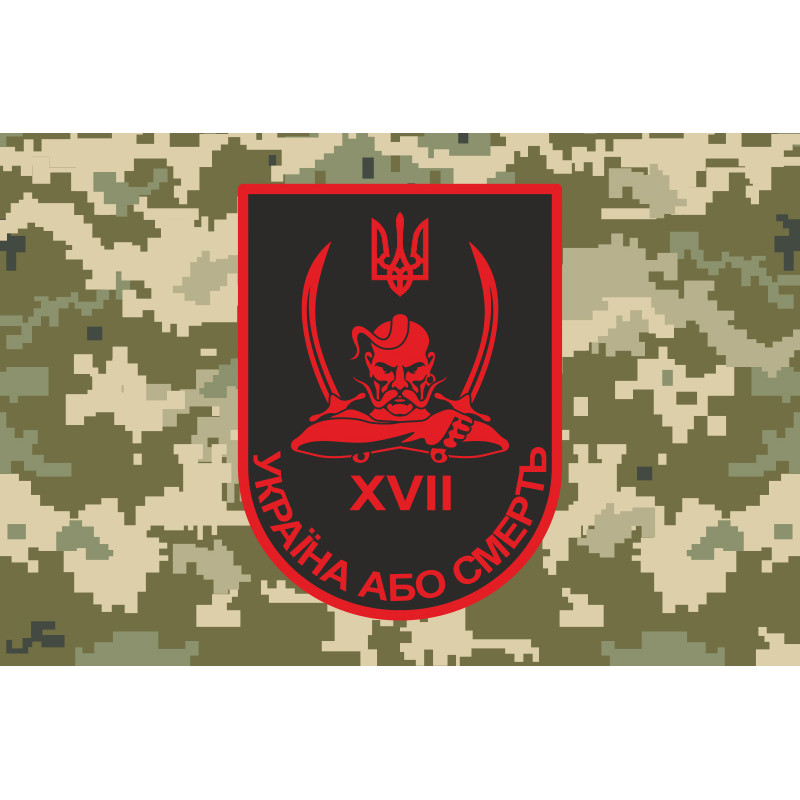 Флаг 17 БТрО (батальона территориальной обороны) ВСУ «Кировоград». Вариант-03 Флаг 17 БТрО (батальона территориальной обороны) ВСУ «Кировоград». Вариант-03