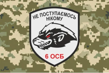 Флаг 6 ОСБ (отдельный стрелковый батальон) ВСУ. Вариант-08