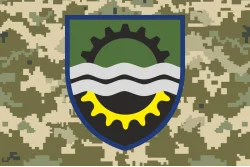 Прапор 145 ОРВП (окремий ремонтно-відновлювальний полк) ЗСУ. Варіант-05 Прапор 145 ОРВП (окремий ремонтно-відновлювальний полк) ЗСУ. Варіант-05
