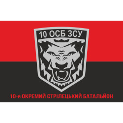Флаг 10 ОСБ (отдельный стрелковый батальон) ВСУ. Вариант-04