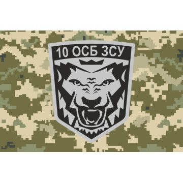 Флаг 10 ОСБ (отдельный стрелковый батальон) ВСУ. Вариант-05 Флаг 10 ОСБ (отдельный стрелковый батальон) ВСУ. Вариант-05