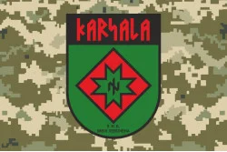 Прапор КНБ (Карельський національний батальйон) ЗСУ. Варіант-02 Прапор КНБ (Карельський національний батальйон) ЗСУ. Варіант-02