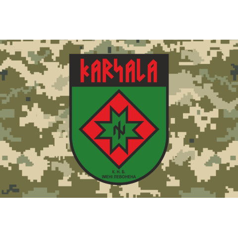Флаг КНБ (Карельский национальный батальон) ВСУ. Вариант-02 Флаг КНБ (Карельский национальный батальон) ВСУ. Вариант-02