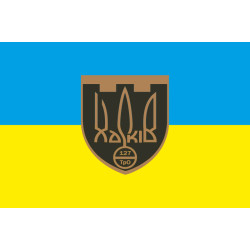 Флаг 127 ОБрТрО ВСУ (отдельная бригада территориальной обороны). Вариант-09 Флаг 127 ОБрТрО ВСУ (отдельная бригада территориальной обороны). Вариант-09