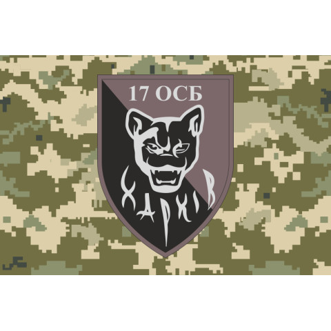 Флаг 17 ОСБ (отдельный стрелковый батальон) ВСУ. Вариант-05