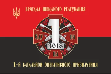 Прапор 1 БОП (батальйон оперативного призначення) БрШР НГУ. Варіант-02