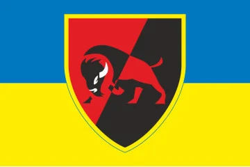 Прапор 22 ОМБр (окрема механізована бригада) ЗСУ. Варіант-01