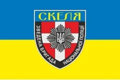Прапор Об'єднаної бригади НПУ «Скеля». Варіант-01
