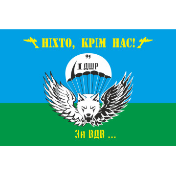 Флаг 95 ОАМБр (отдельная аэромобильная бригада) ВСУ, 1 ДШР (десантно штурмовая рота) Флаг 95 ОАМБр (отдельная аэромобильная бригада) ВСУ, 1 ДШР (десантно штурмовая рота)