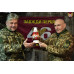 Флаг 46 ОДШБр ДШВ (Десантно-штурмовые войска) ВСУ. Вариант-02
