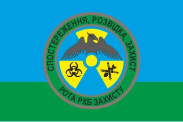 Флаг 79 ОАЭМБр, Рота РХБ защиты ВСУ. Вариант-01 Флаг 79 ОАЭМБр, Рота РХБ защиты ВСУ. Вариант-01