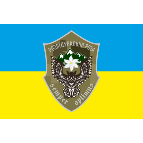 Флаг 10 ОГШБр (отдельная горно-штурмовая бригада) ВСУ, разведрота. Вариант-01 Флаг 10 ОГШБр (отдельная горно-штурмовая бригада) ВСУ, разведрота. Вариант-01
