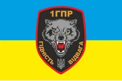 Флаг 1 ГПР (горно-пехотная рота) 15 ОГПБ 128 ОГПБр, ВСУ Флаг 1 ГПР (горно-пехотная рота) 15 ОГПБ 128 ОГПБр, ВСУ