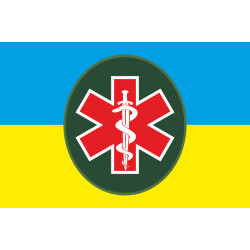 Флаг тактической медицины ВСУ. Вариант-01