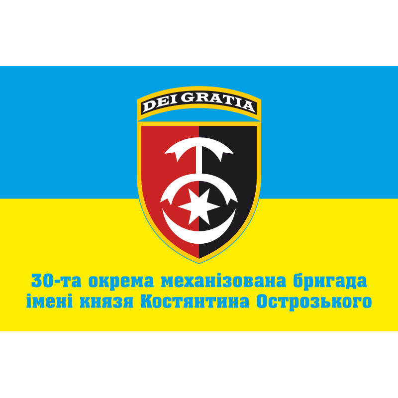 Флаг 30 ОМБр (отдельная механизированная бригада) ВСУ. Вариант-07 Флаг 30 ОМБр (отдельная механизированная бригада) ВСУ. Вариант-07