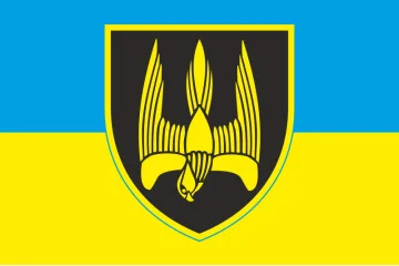 Флаг 46 ОШБ (отдельный штурмовой батальон) «Донбасс» ВСУ. Вариант-01 Флаг 46 ОШБ (отдельный штурмовой батальон) «Донбасс» ВСУ. Вариант-01