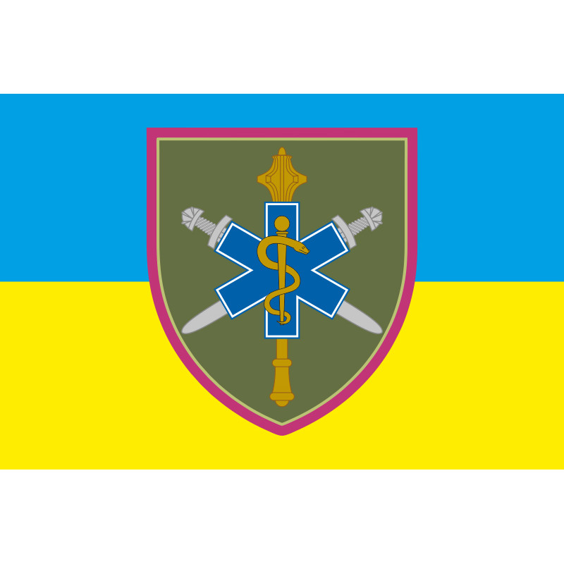 Прапор Командування медичних сил ЗСУ. Варіант-01 Прапор Командування медичних сил ЗСУ. Варіант-01