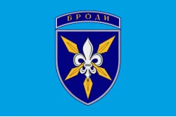 Прапор 16 ОБрАА (окрема бригада армійської авіації) «Броди» ЗСУ. Варіант-03 Прапор 16 ОБрАА (окрема бригада армійської авіації) «Броди» ЗСУ. Варіант-03