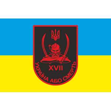 Прапор 17 БТрО (батальйону територіальної оборони) ЗСУ «Кіровоград». Вариант-01