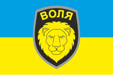 Флаг 3 БТрО (батальон территориальной обороны) ВСУ «ВОЛЯ». Вариант-01