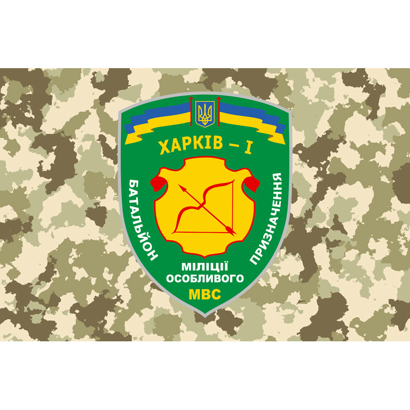 Флаг БПСПОН «Харьков-1», МВД Украины. Вариант-02 Флаг БПСПОН «Харьков-1», МВД Украины. Вариант-02