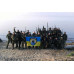 Флаг полка «Азов», МВД Украины (с тризубом)