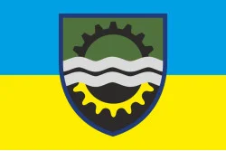 Прапор 145 ОРВП (окремий ремонтно-відновлювальний полк) ЗСУ. Варіант-02 Прапор 145 ОРВП (окремий ремонтно-відновлювальний полк) ЗСУ. Варіант-02