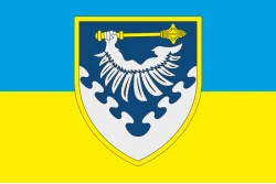 Прапор ПвК «Південь» (повітряне командування «Південь») ЗСУ. Варіант-03 Прапор ПвК «Південь» (повітряне командування «Південь») ЗСУ. Варіант-03