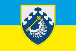 Прапор ПвК «Центр» (повітряне командування «Центр») ЗСУ. Варіант-03
