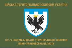 Прапор 102 ОБрТрО ЗСУ (окрема бригада територіальної оборони). Варіант-04