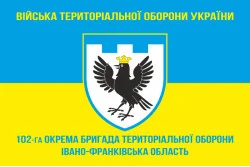 Прапор 102 ОБрТрО ЗСУ (окрема бригада територіальної оборони). Варіант-05