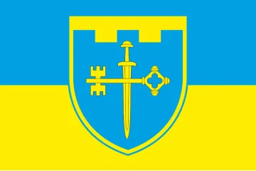Флаг 105 ОБрТрО ВСУ (отдельная бригада территориальной обороны). Вариант-06