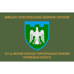 Прапор 107 ОБрТрО ЗСУ (окрема бригада територіальної оборони). Варіант-04