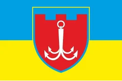 Флаг 122 ОБрТрО ВСУ (отдельная бригада территориальной обороны). Вариант-06