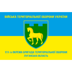 Прапор 111 ОБрТрО ЗСУ (окрема бригада територіальної оборони). Варіант-05 Прапор 111 ОБрТрО ЗСУ (окрема бригада територіальної оборони). Варіант-05