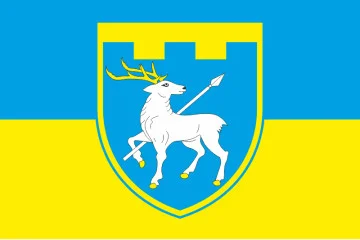 Флаг 123 ОБрТрО ВСУ (отдельная бригада территориальной обороны). Вариант-06