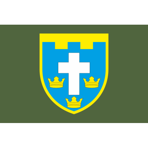 Прапор 124 ОБрТрО ЗСУ (окрема бригада територіальної оборони). Варіант-03