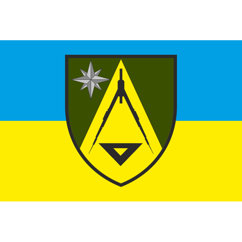 Прапор 22 ВКЧ (військово-картографічна частина) ЗСУ. Варіант-01 Прапор 22 ВКЧ (військово-картографічна частина) ЗСУ. Варіант-01
