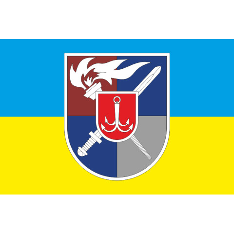 Флаг Военной академии города Одесса. Вариант-02 Флаг Военной академии города Одесса. Вариант-02