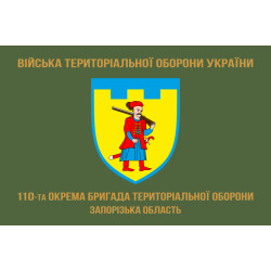 Прапор 110 ОБрТрО ЗСУ (окрема бригада територіальної оборони). Варіант-04