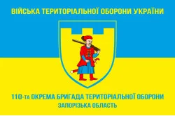 Прапор 110 ОБрТрО ЗСУ (окрема бригада територіальної оборони). Варіант-05